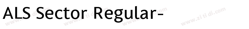 ALS Sector Regular字体转换
